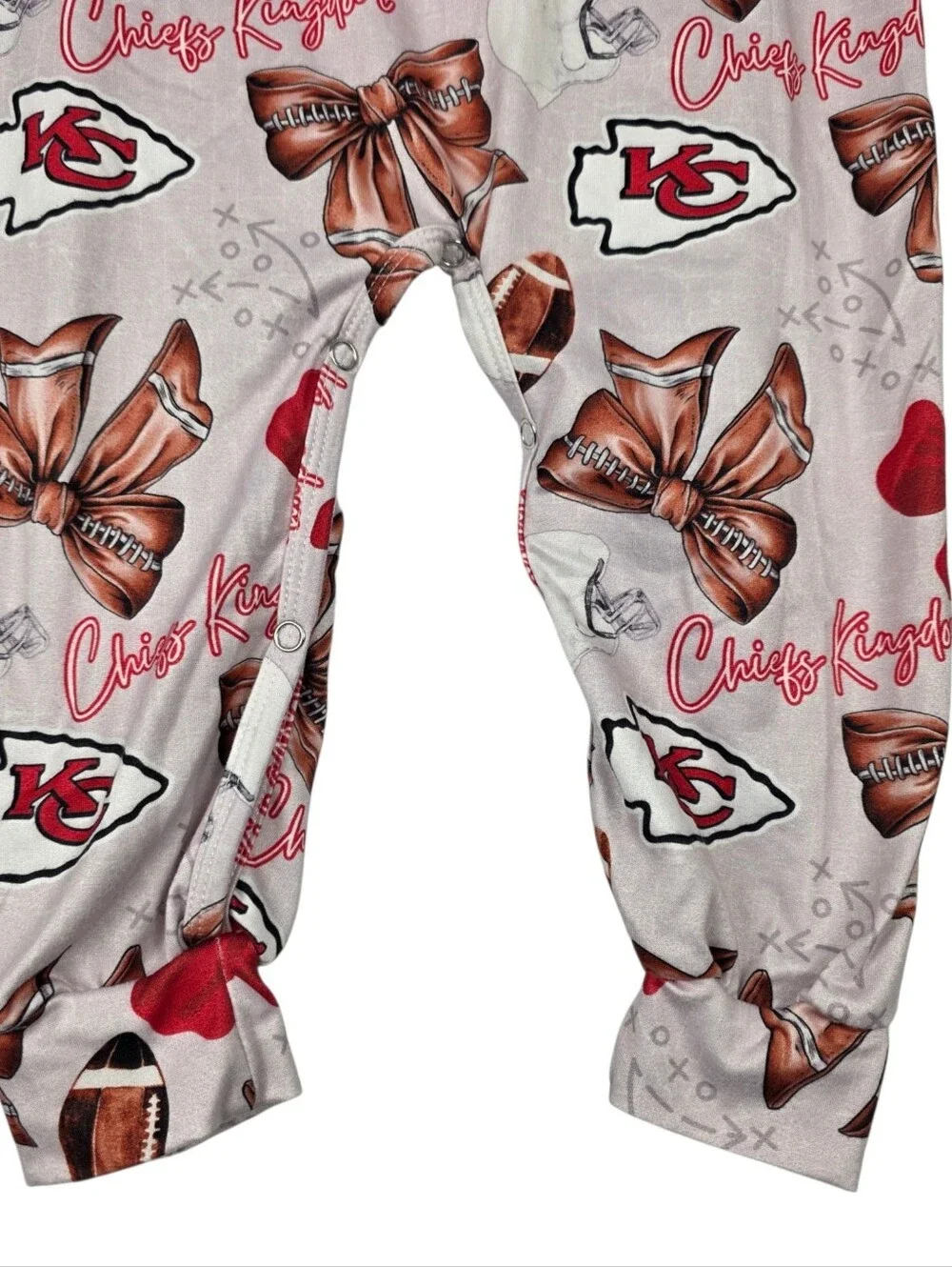 Lilly In The Valley Kansas City Chiefs Sleeveless Toddler Girl Romper Sz 2T